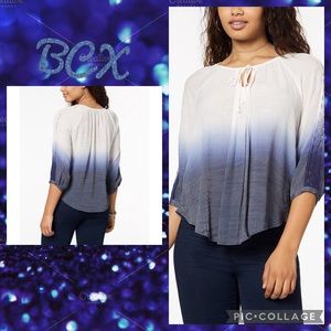BCX ombré blouse
